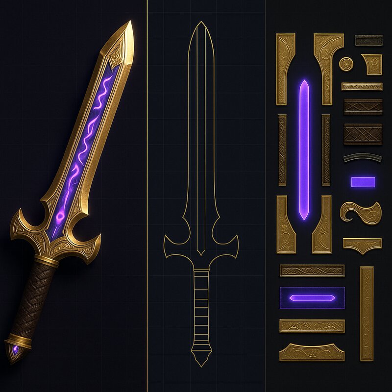 UV Weapon Breakdown — technical art